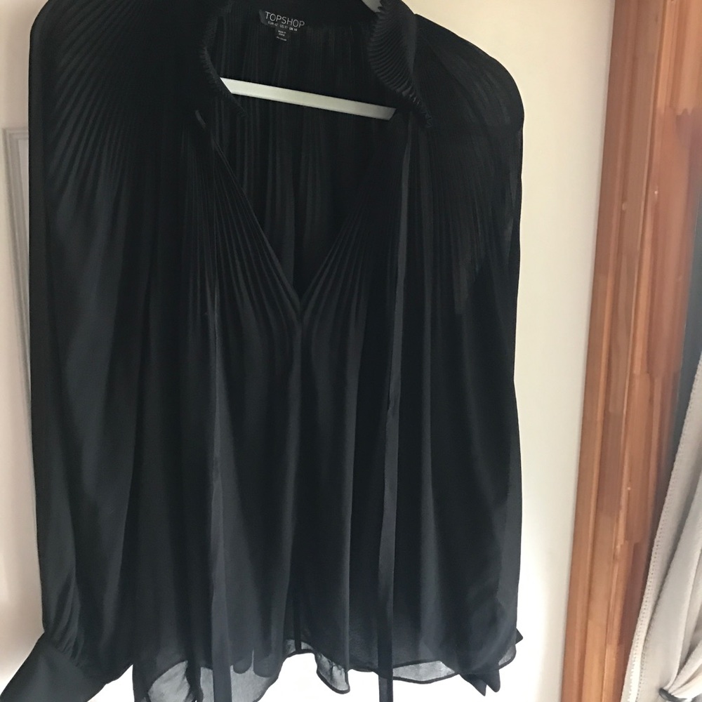 TopShop Bow Collar Blouse